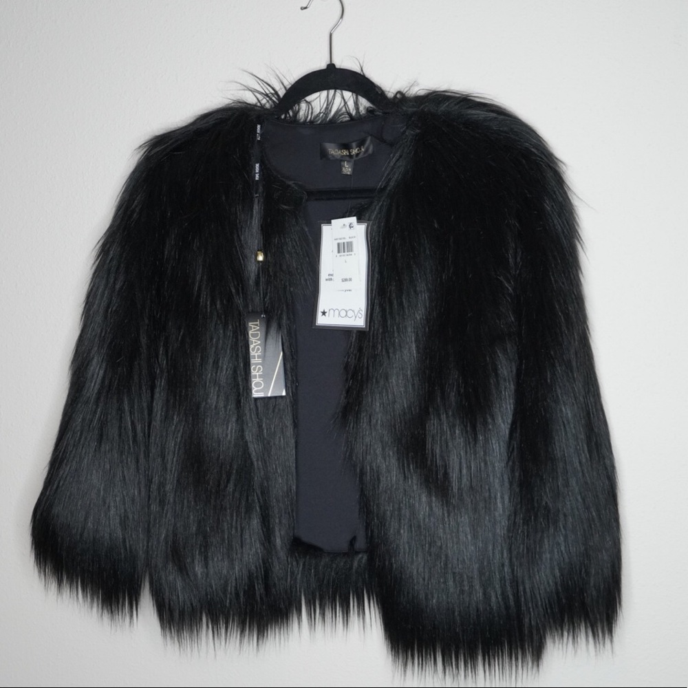 Black Faux Fur Jacket